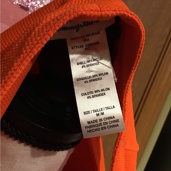 Tommy Bahama Island Cays Lace Up Spa Dress Coverup -Tangerine orange - Picture 6 of 7